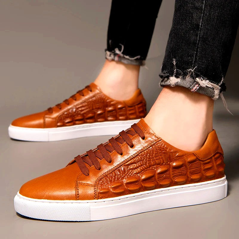 Blake Croc Leather Sneakers