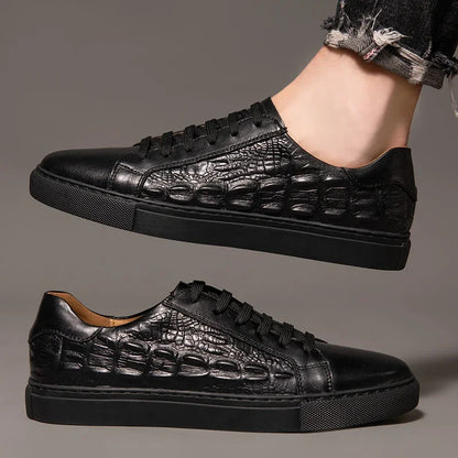 Blake Croc Leather Sneakers