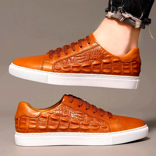 Blake Croc Leather Sneakers