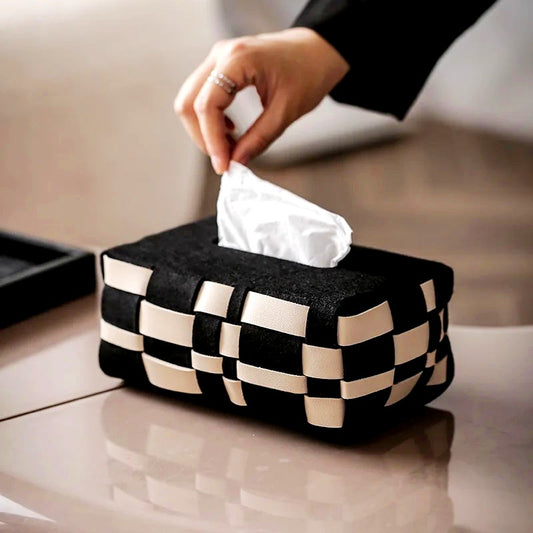 Leather Tissue Box Cover