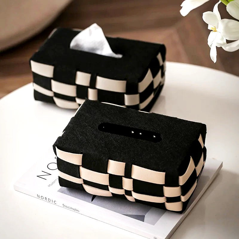 Leather Tissue Box Cover