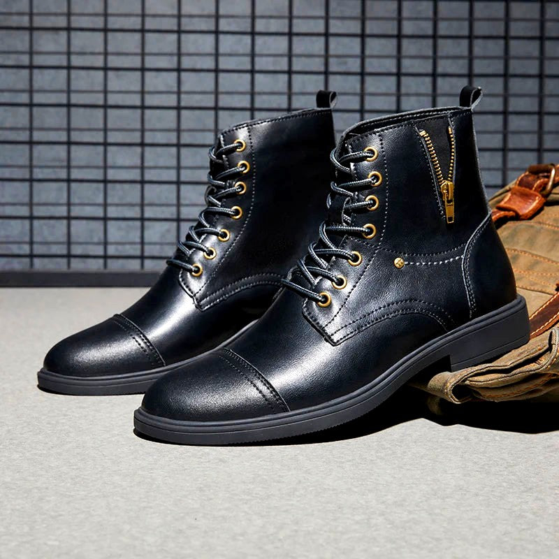 Bryson Full-Grain Leather Boots