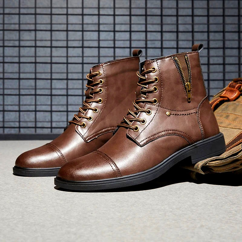 Bryson Full-Grain Leather Boots