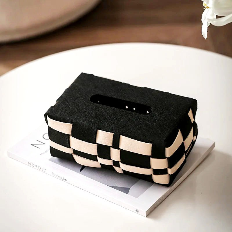 Leather Tissue Box Cover