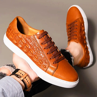 Blake Croc Leather Sneakers