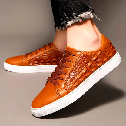 Blake Croc Leather Sneakers