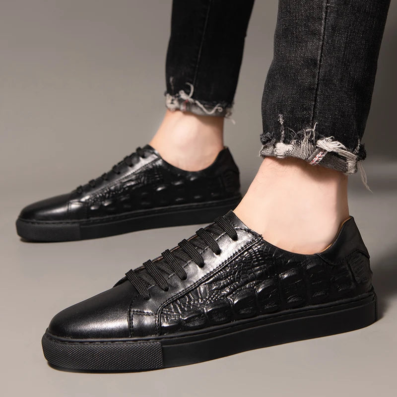 Blake Croc Leather Sneakers