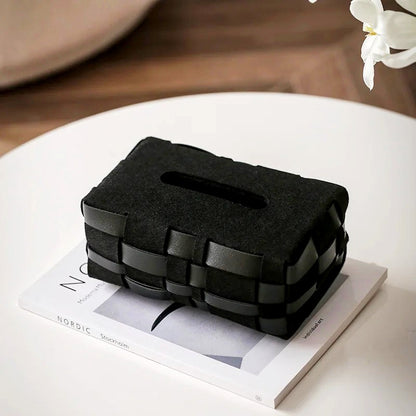 Leather Tissue Box Cover