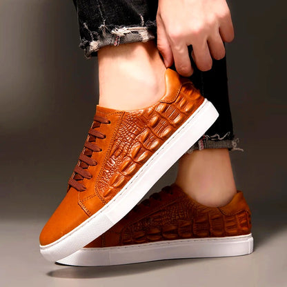 Blake Croc Leather Sneakers