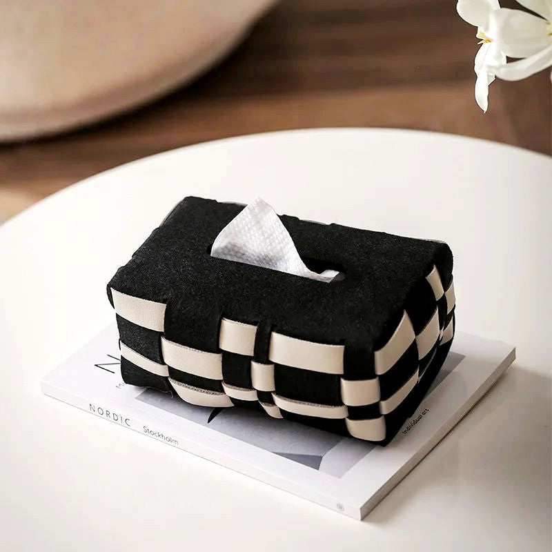 Leather Tissue Box Cover