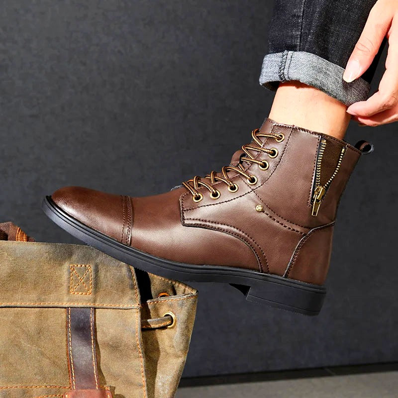 Bryson Full-Grain Leather Boots