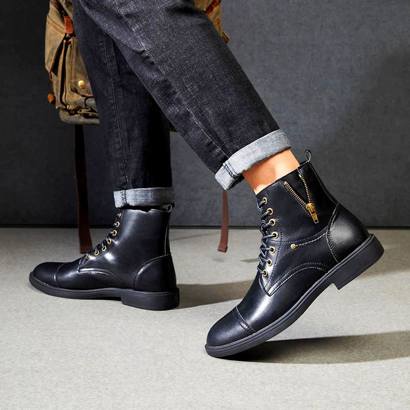 Bryson Full-Grain Leather Boots